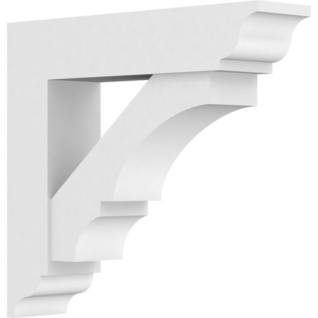 Standard Balboa Architectural Grade PVC Bracket With Traditional Ends, 5W X 20D X 20H